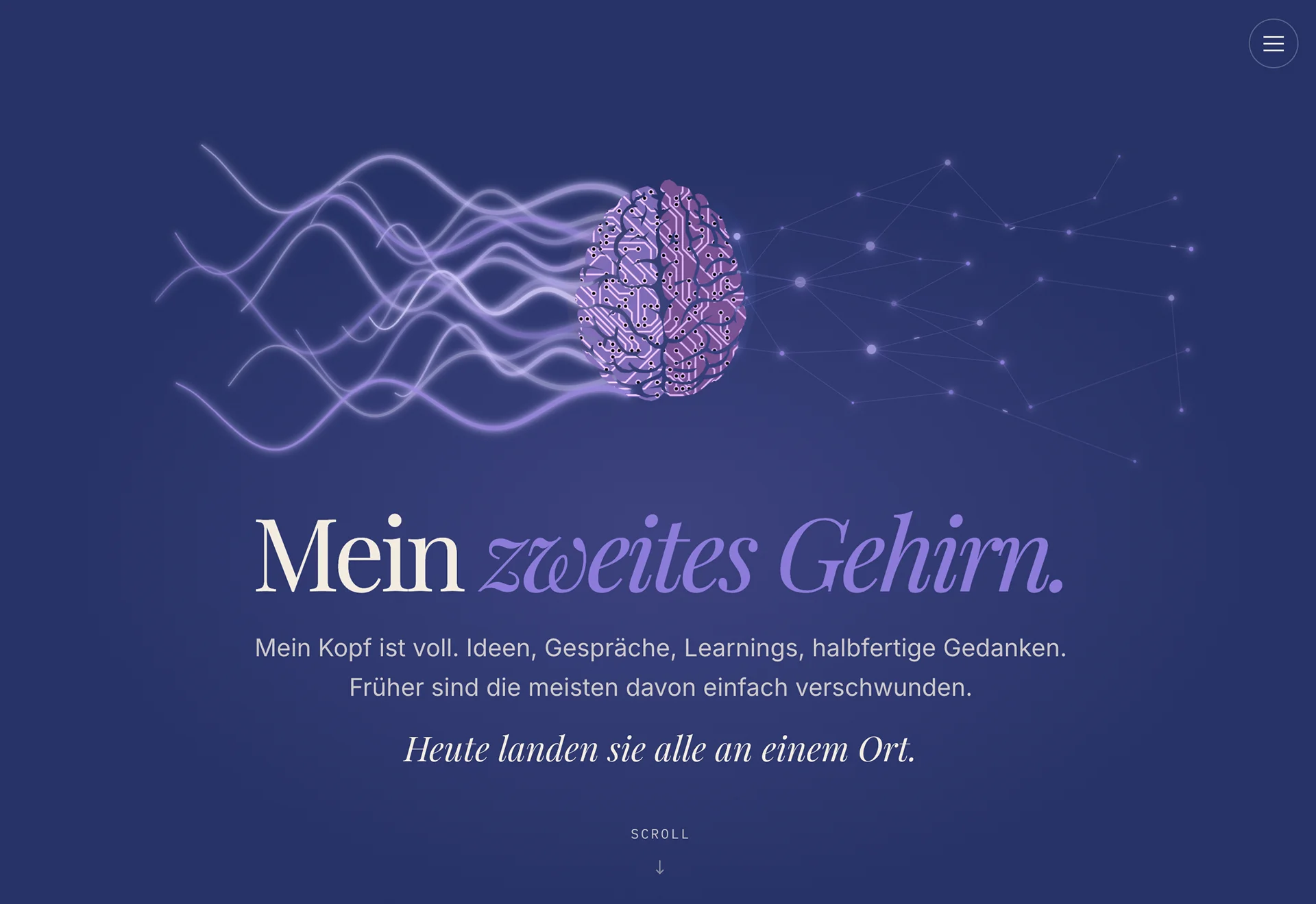 Second Brain — Screen 1